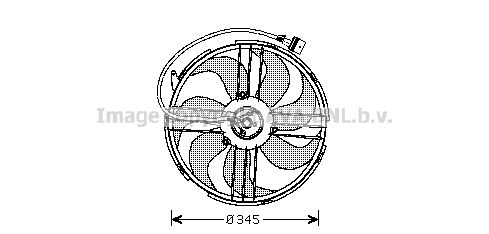 AVA QUALITY COOLING Tuuletin, moottorin jäähdytys VW7512